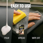 Waxpol Car interior polish | Leather High Shine Polish 125 ml for Car &amp; Bike Seats, Dashboard &amp; Leather Accessories