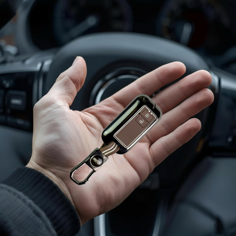 JERRATI CAR KEY Cover-Maruti Suzuki Square Push Button start Key Cover