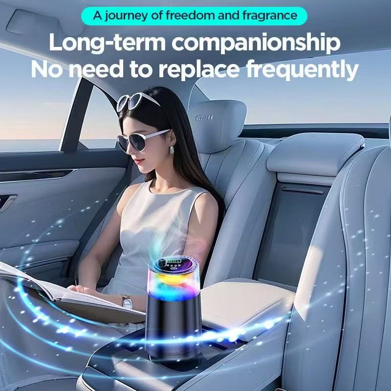 Transquessence: Car/home humidifier & diffuser with Starlights and Openable lid